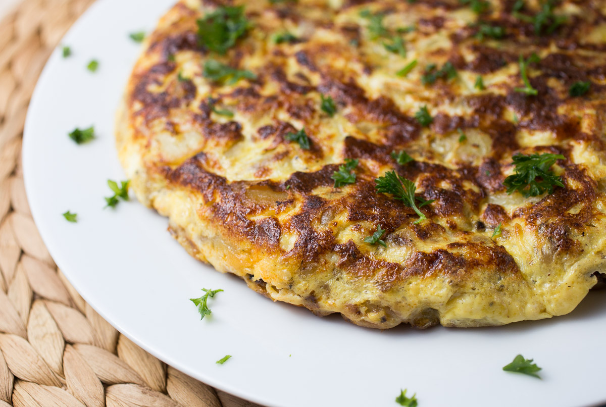 Tortilla with chorizo