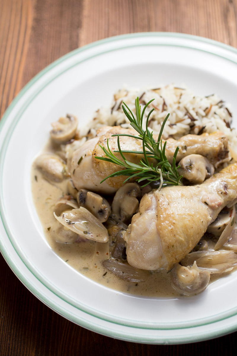 Coq au vin blanc