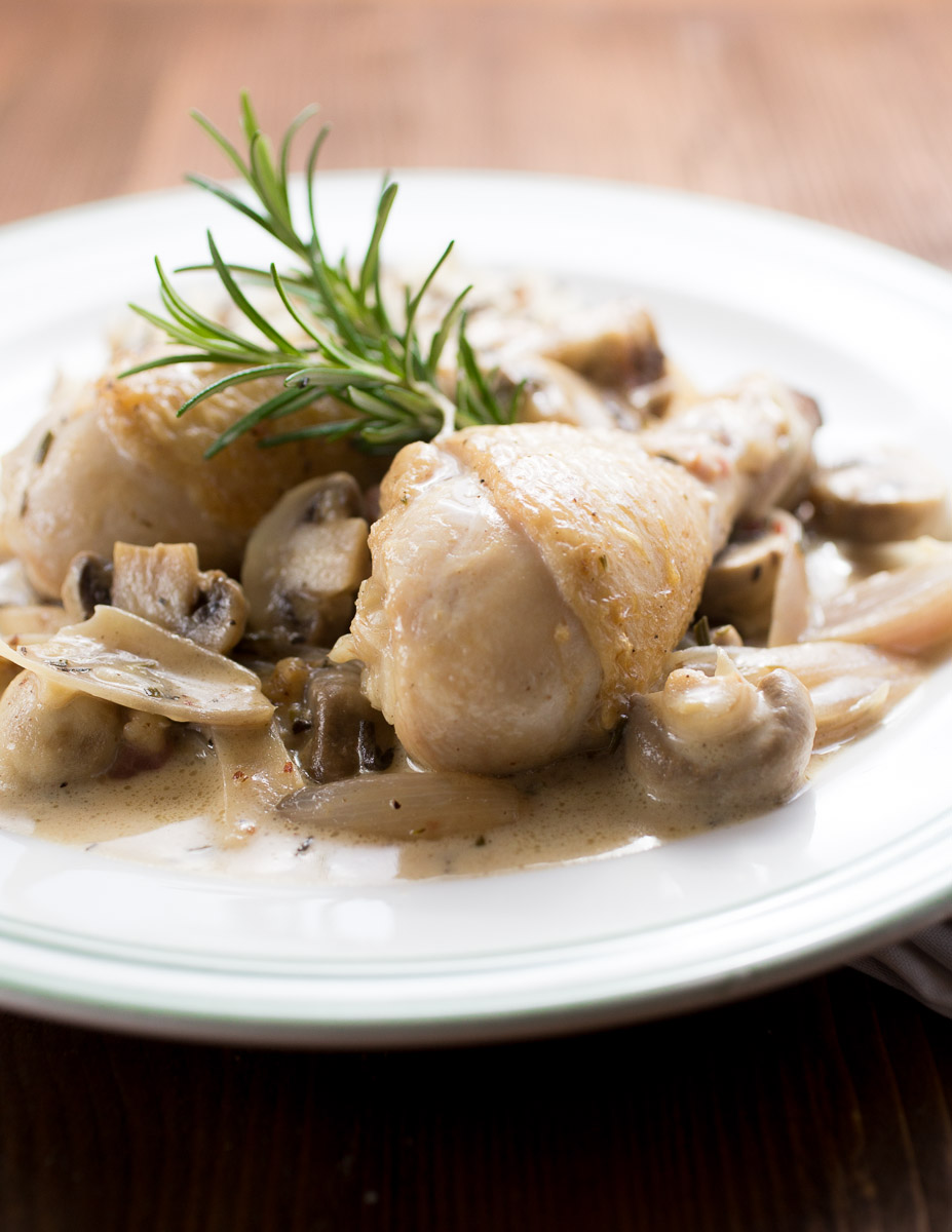 Coq au vin blanc