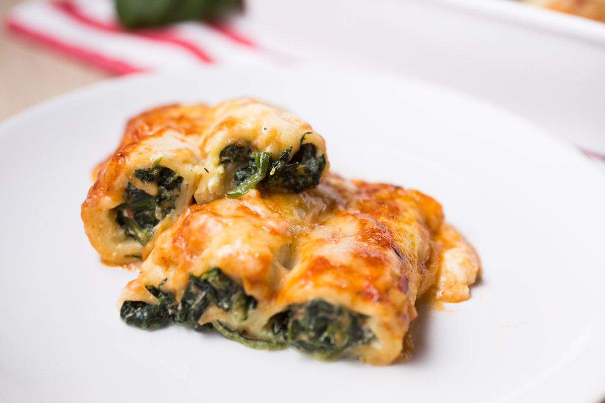 Crespelle with ricotta and spinach