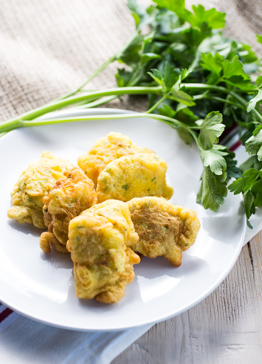 Tortillas de gambas - Spanish shrimp fritters