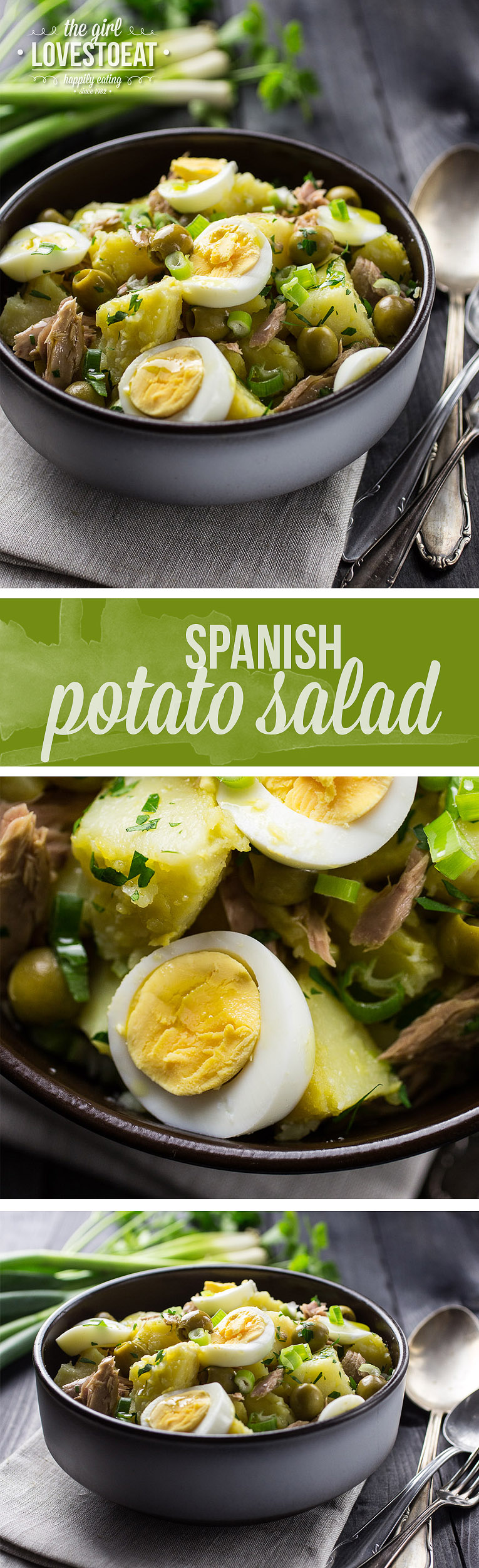 Spanish Potato Salad { thegirllovestoeat.com }