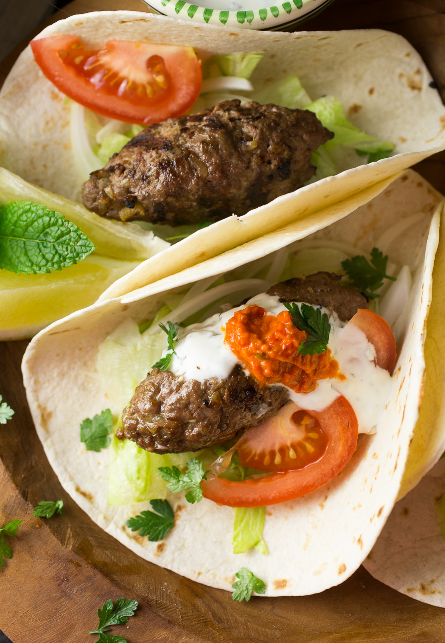 Lamb Kofta Wraps { thegirllovestoeat.com }