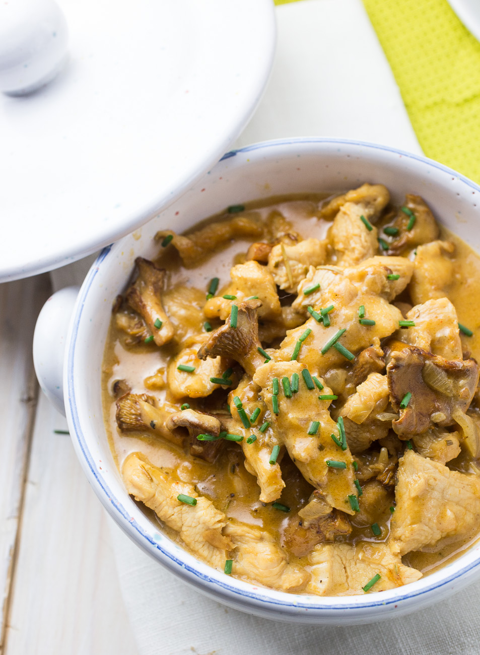 Geschnetzeltes with Chanterelle Mushrooms { thegirllovestoeat.com }