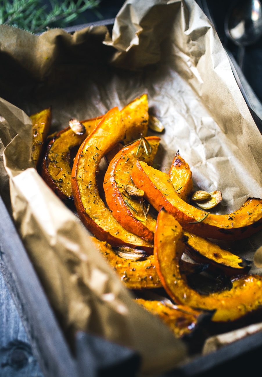 Roasted Hokkaido Pumpkin { thegirllovestoeat.com }