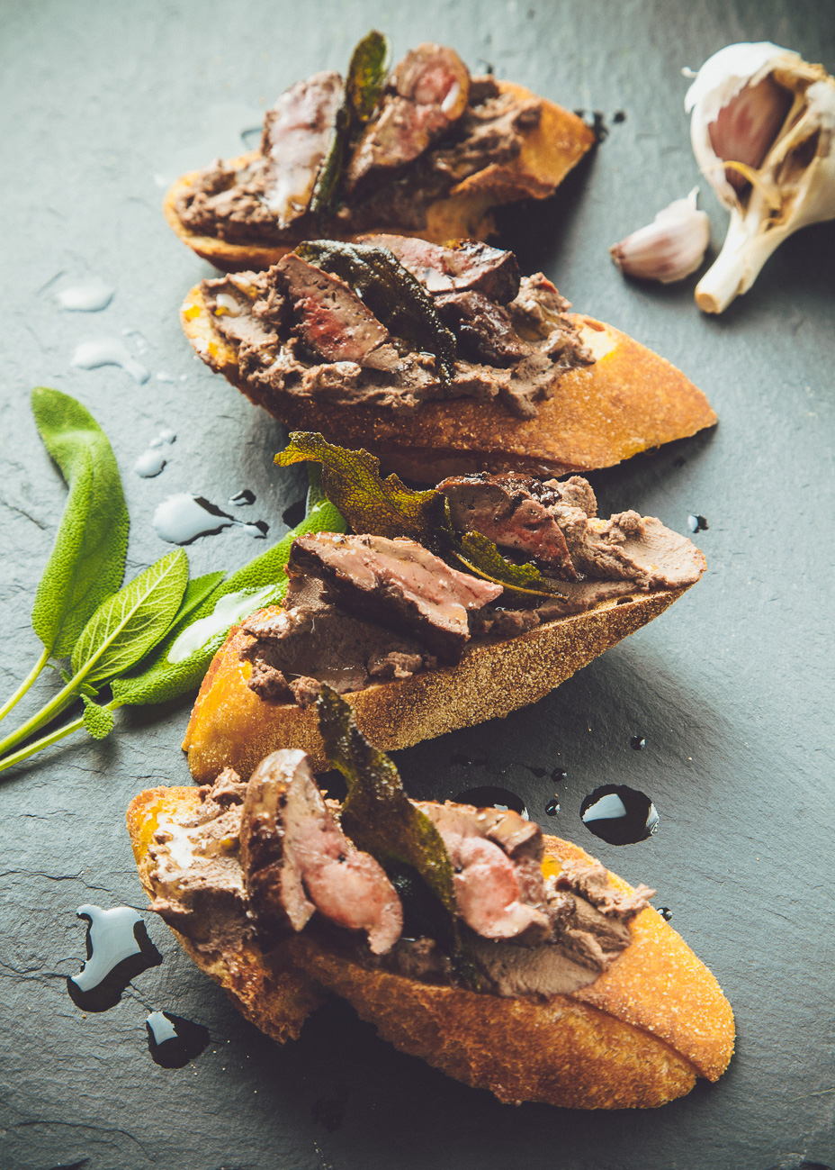 Chicken Liver Pâté Tostas { thegirllovestoeat.com }