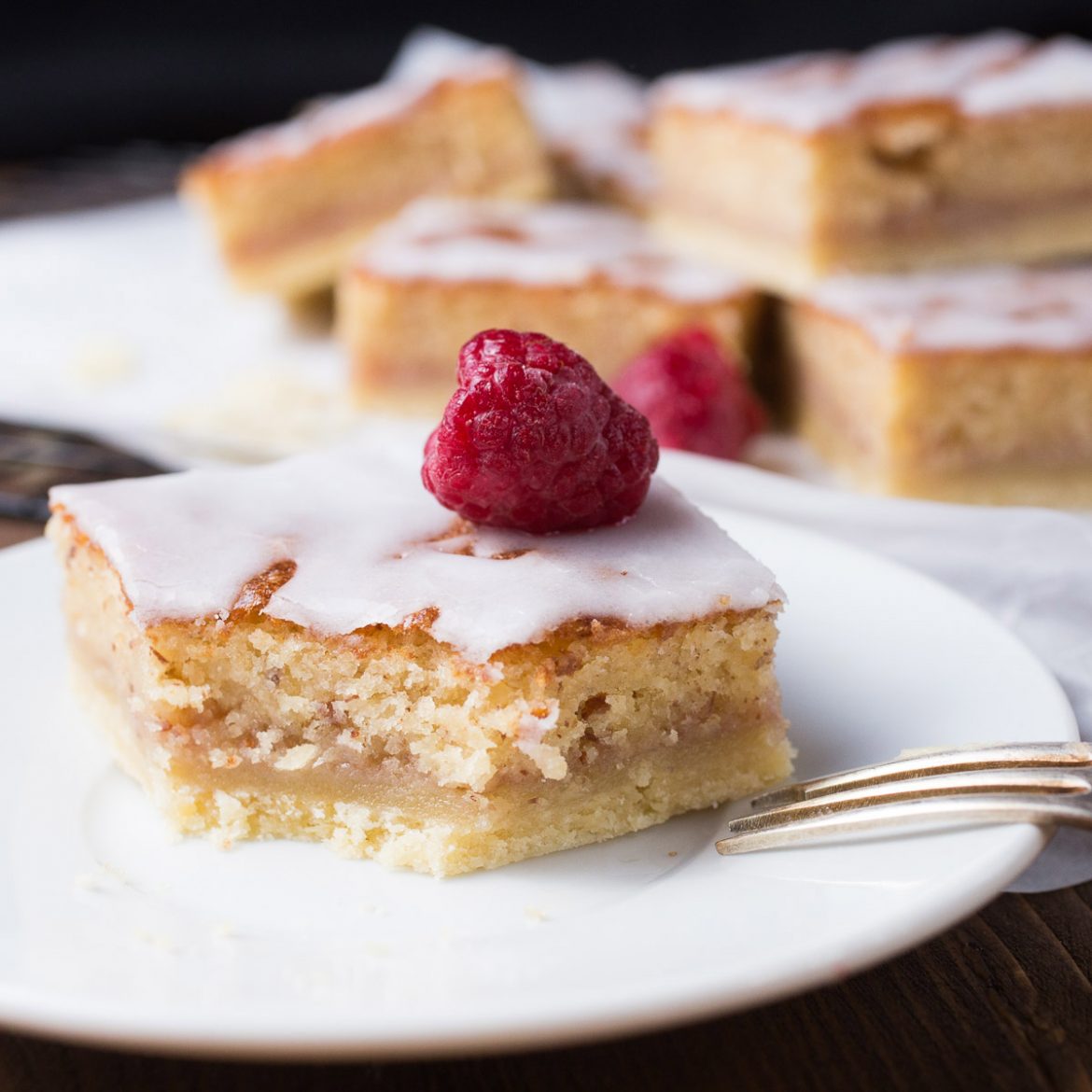 Bakewell traybake The Girl Loves To Eat