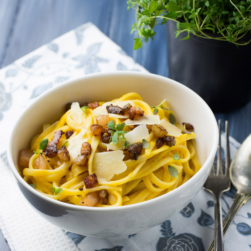 Butternut Squash Carbonara The Girl Loves To Eat