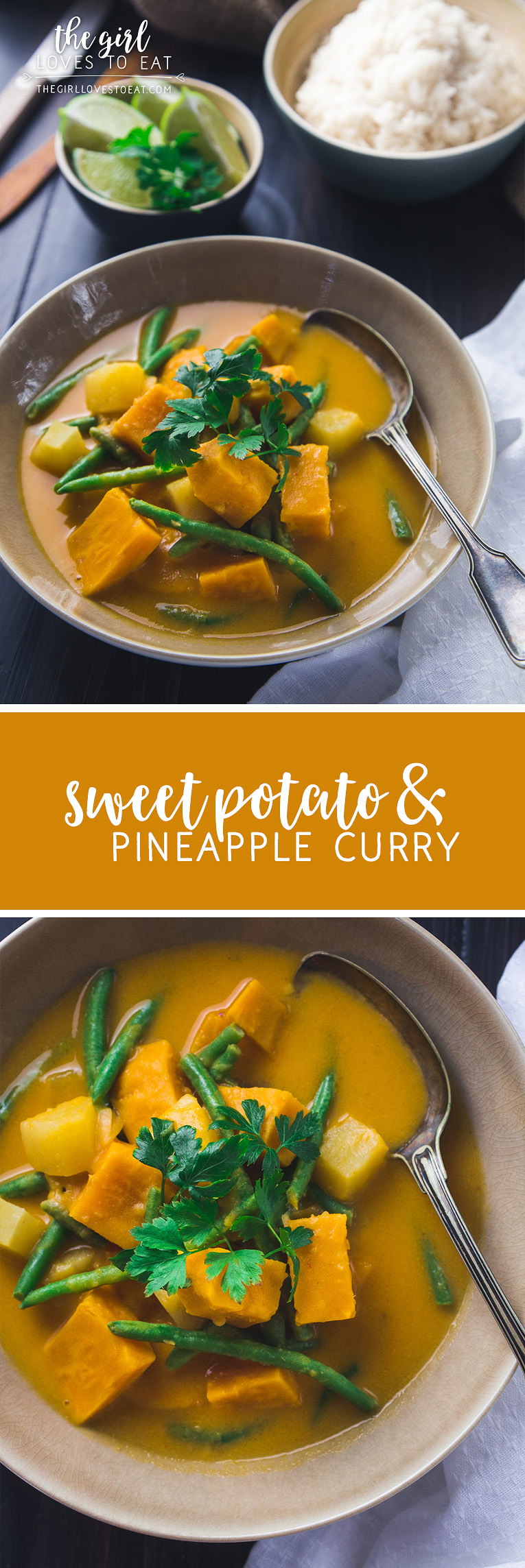 Sweet potato and pineapple curry { thegirllovestoeat.com }